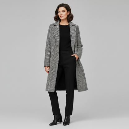 Elegant Long Wool Coat | Women's Winter Coats