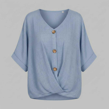 Elegant V-Neck Blouse | Women's Long Sleeve Top