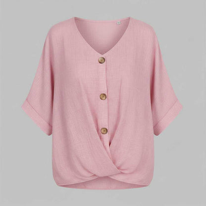 Elegant V-Neck Blouse | Women's Long Sleeve Top