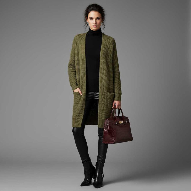 Elegant Women's Black Cardigan | Cozy Layering Essential