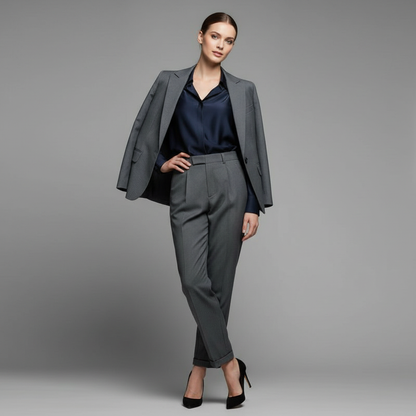 High Waist Women's Suit Trousers | Elegant Office Wear