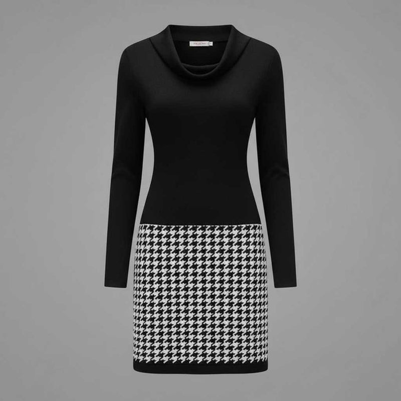 Mara | Women's Elegant Cocktail Dress with Unique Pattern