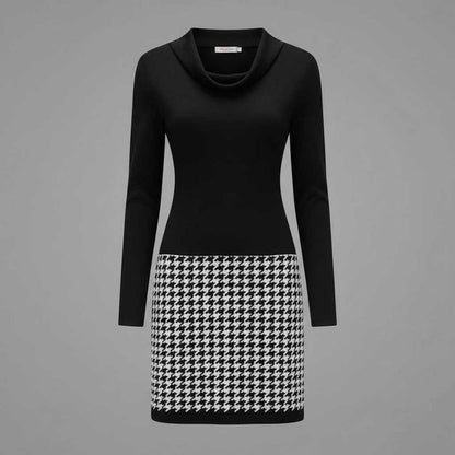 Mara | Women's Elegant Cocktail Dress with Unique Pattern