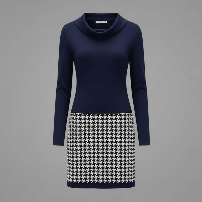 Mara | Women's Elegant Cocktail Dress with Unique Pattern