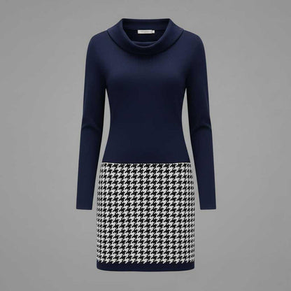 Mara | Women's Elegant Cocktail Dress with Unique Pattern