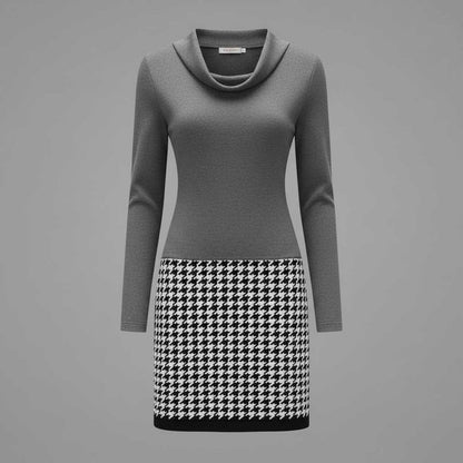 Mara | Women's Elegant Cocktail Dress with Unique Pattern