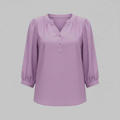 Silk Patchwork Women's Blouse | Versatile Summer Top