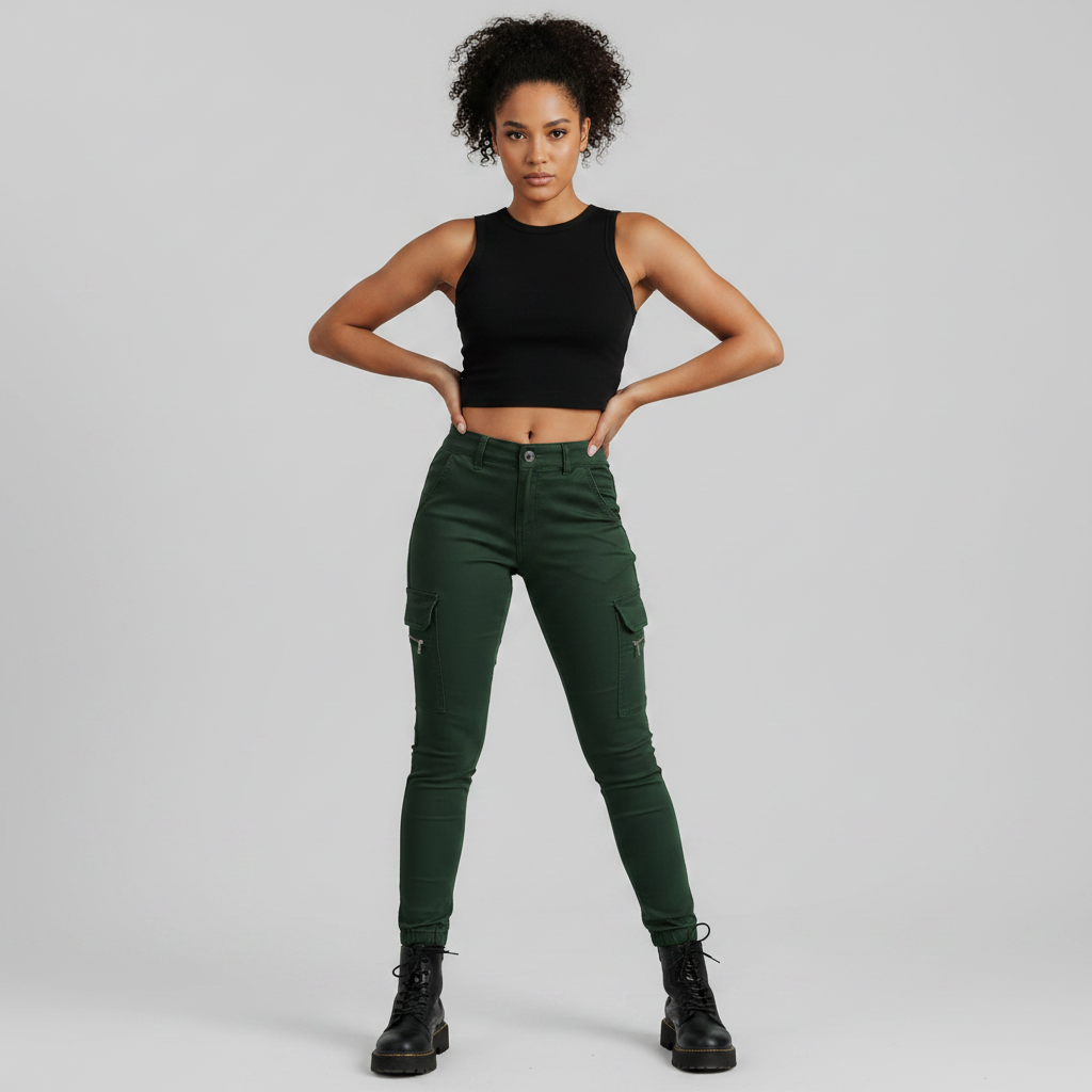 Urban Cargo Pants | Women's Trousers in Black