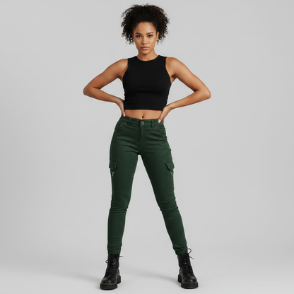 Urban Cargo Pants | Women's Trousers in Black